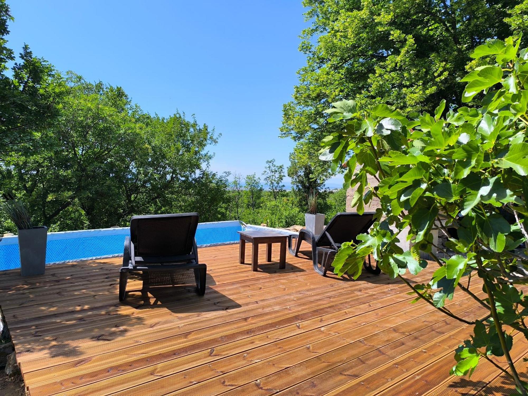 Holiday Home Lucija "" Private House With Pool "" Ябланац Екстериор снимка