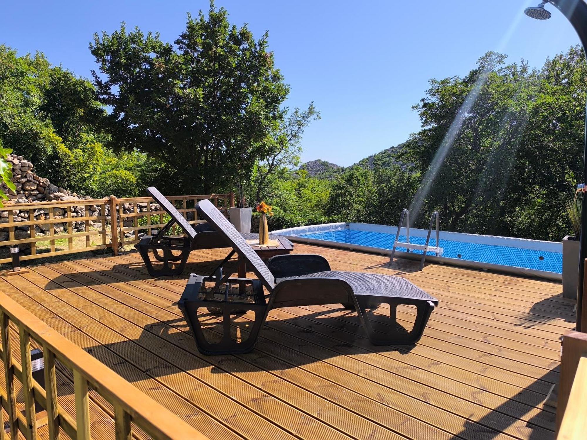 Holiday Home Lucija "" Private House With Pool "" Ябланац Екстериор снимка