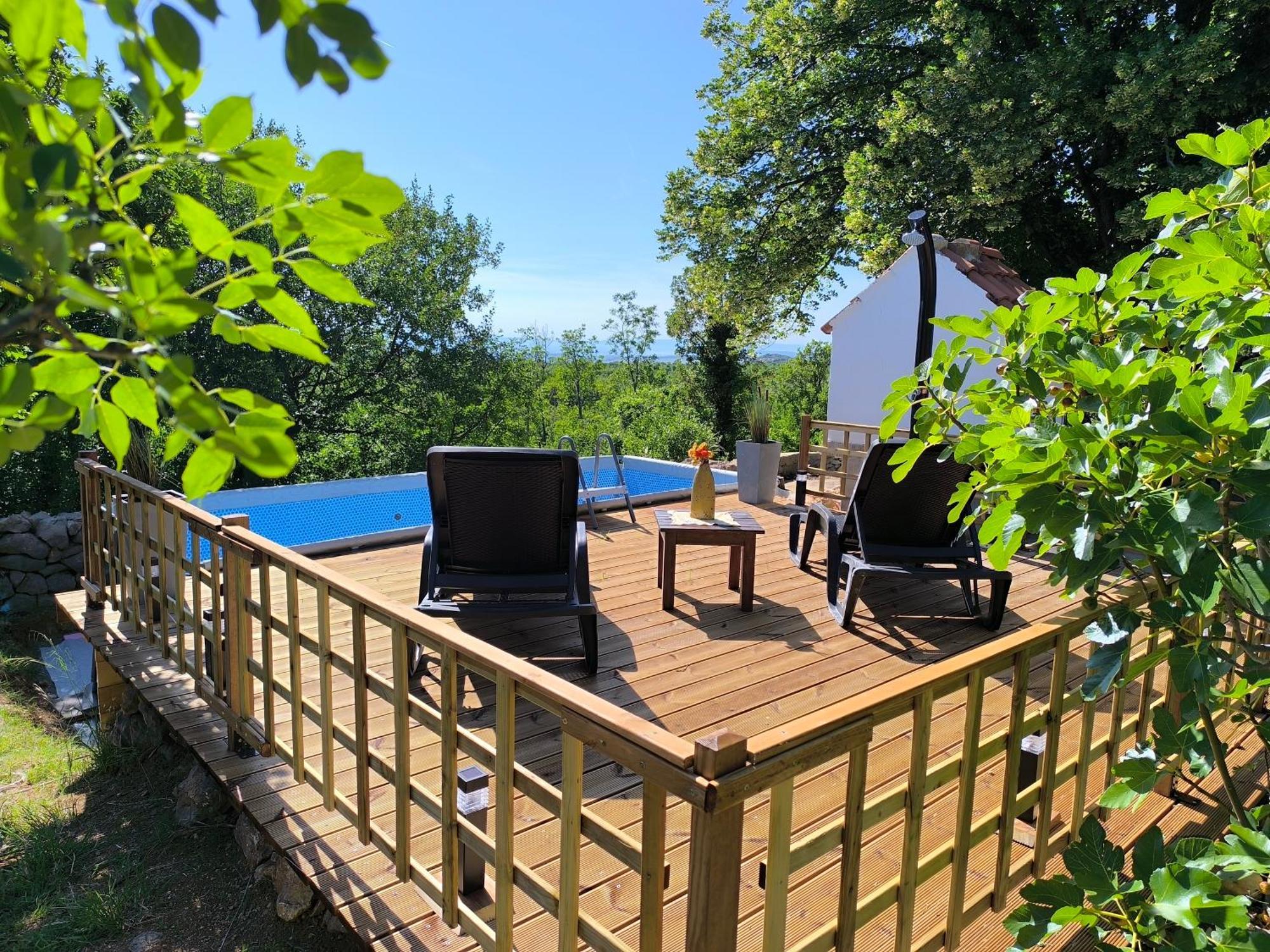 Holiday Home Lucija "" Private House With Pool "" Ябланац Екстериор снимка
