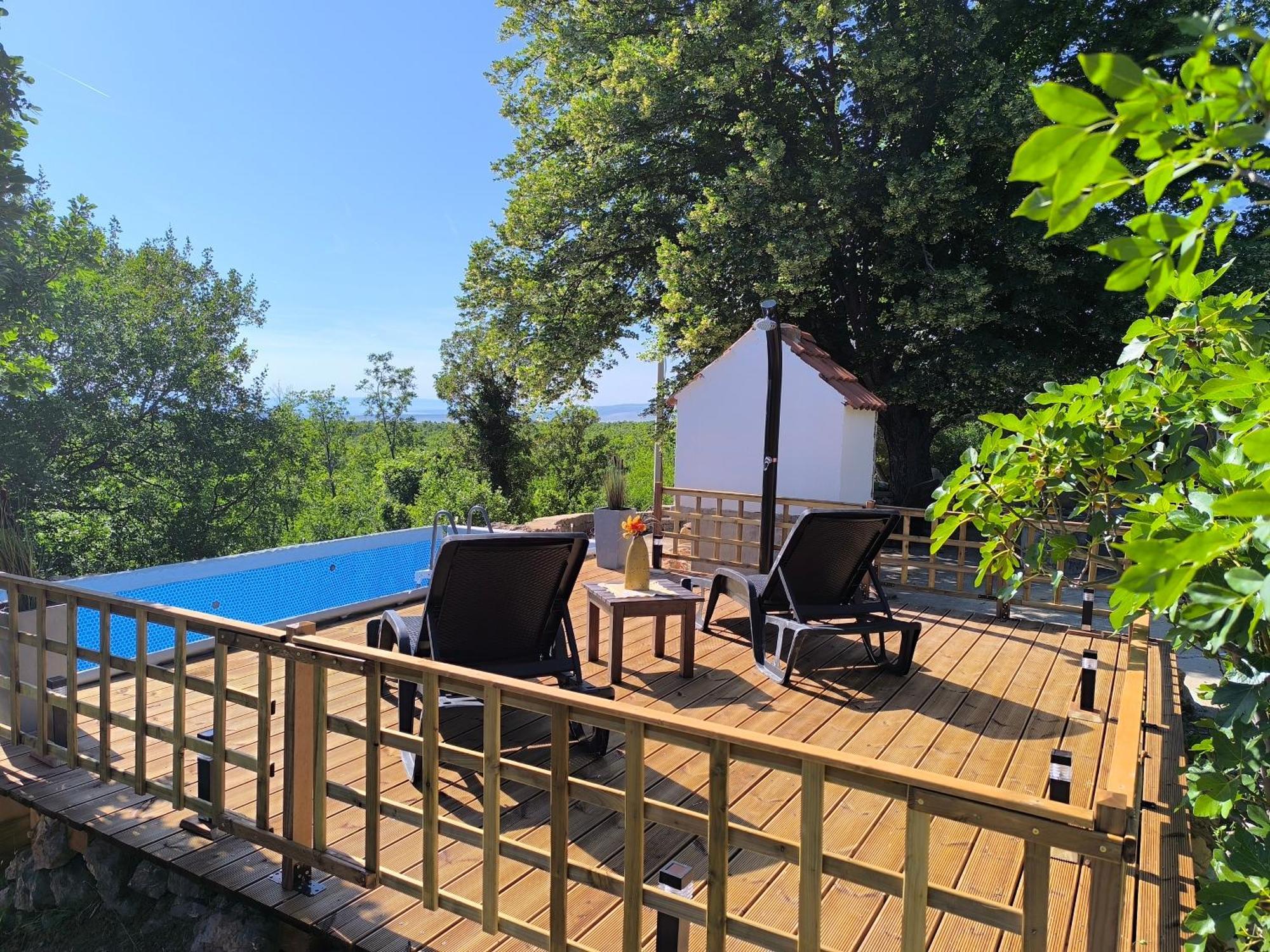 Holiday Home Lucija "" Private House With Pool "" Ябланац Екстериор снимка