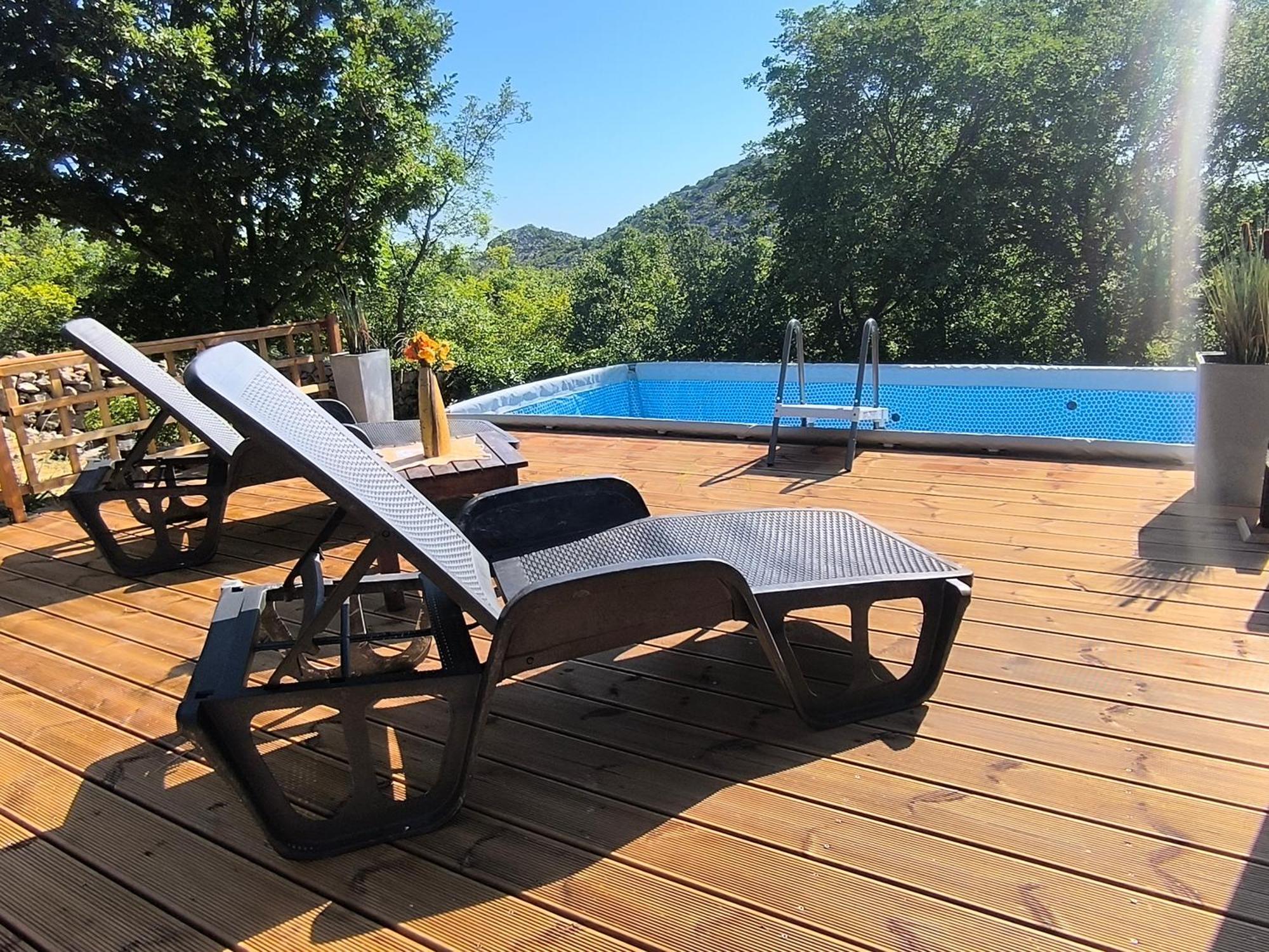 Holiday Home Lucija "" Private House With Pool "" Ябланац Екстериор снимка